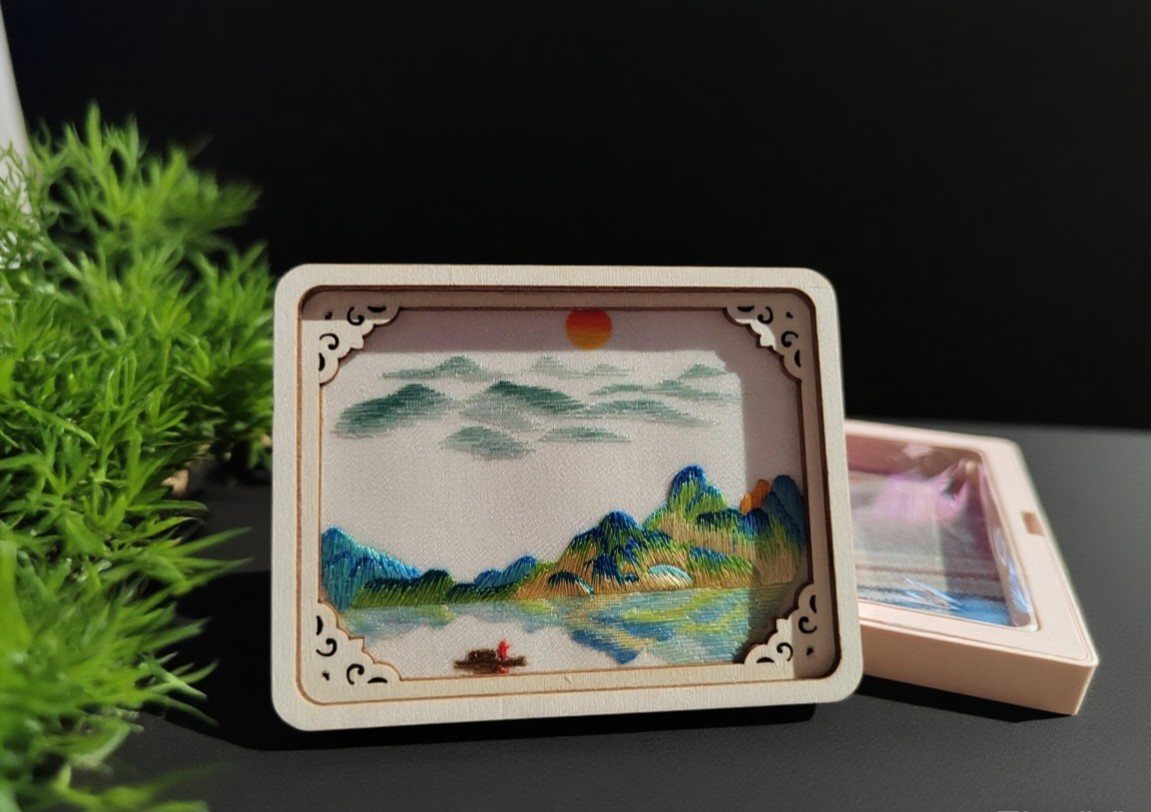 刺繡隨身鏡