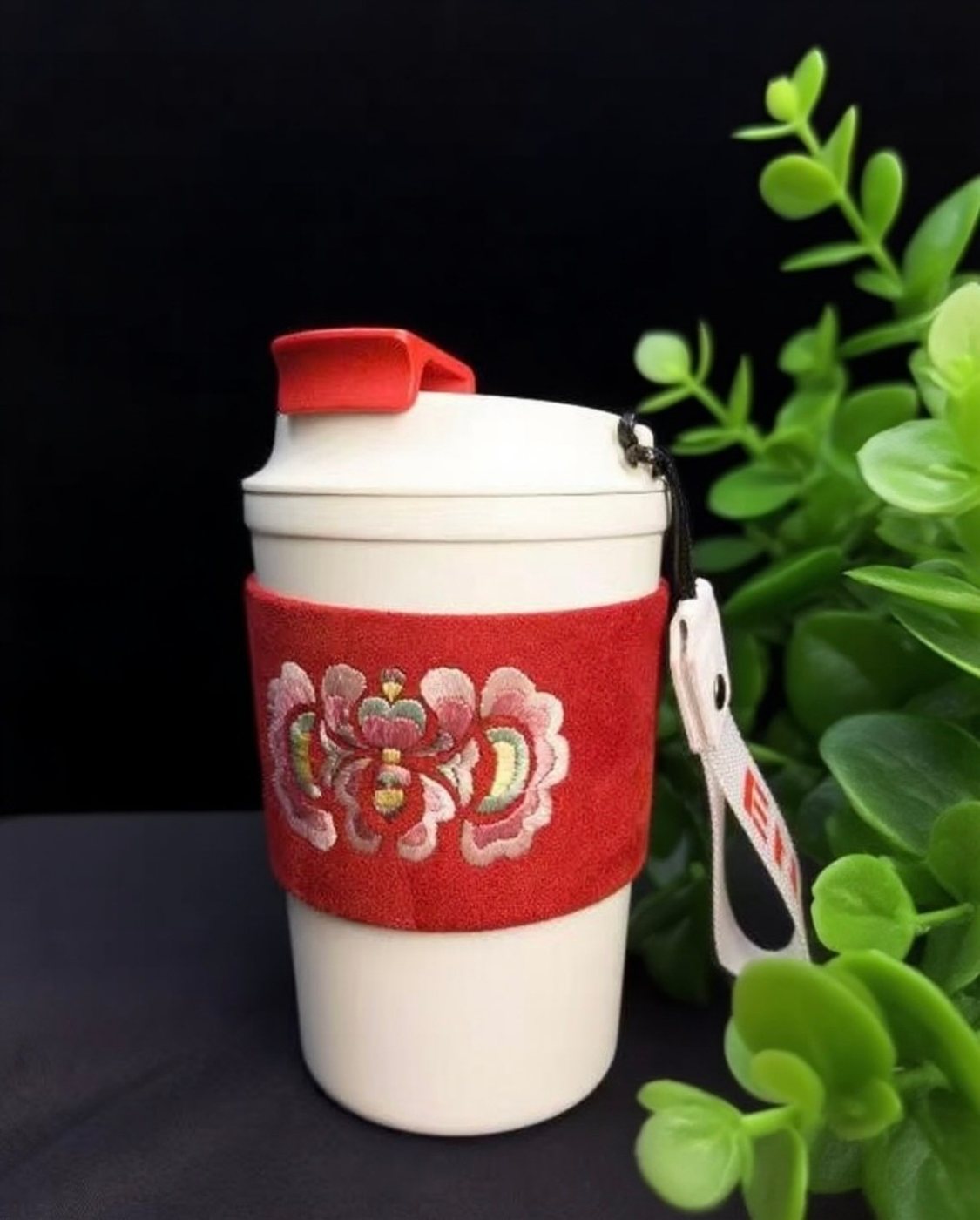 旅行茶具刺繡套